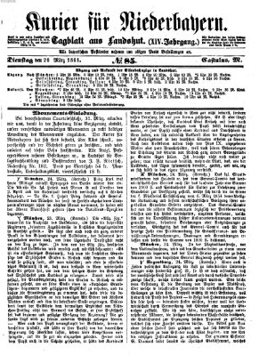 Kurier für Niederbayern Dienstag 26. März 1861