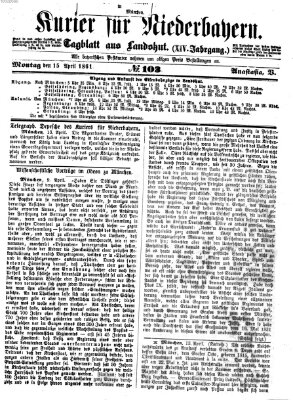 Kurier für Niederbayern Montag 15. April 1861