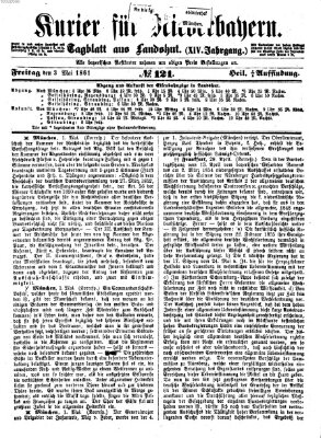 Kurier für Niederbayern Freitag 3. Mai 1861