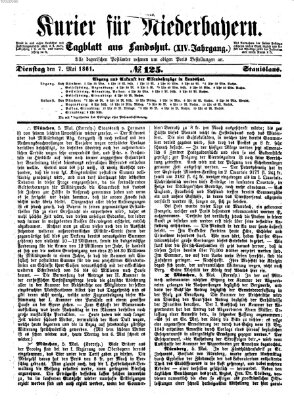 Kurier für Niederbayern Dienstag 7. Mai 1861