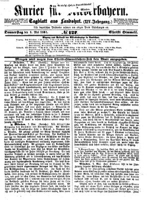 Kurier für Niederbayern Donnerstag 9. Mai 1861