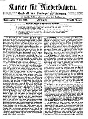 Kurier für Niederbayern Sonntag 12. Mai 1861