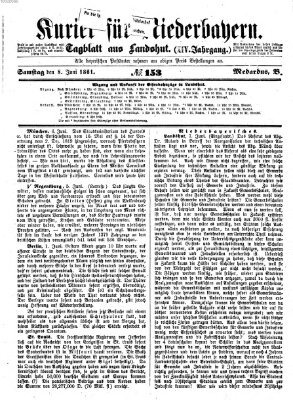 Kurier für Niederbayern Samstag 8. Juni 1861