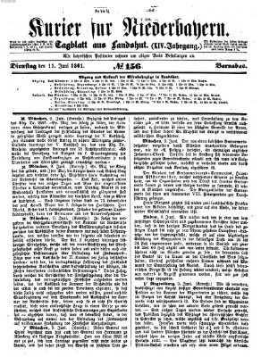 Kurier für Niederbayern Dienstag 11. Juni 1861