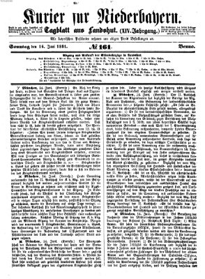 Kurier für Niederbayern Sonntag 16. Juni 1861