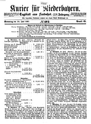 Kurier für Niederbayern Sonntag 30. Juni 1861