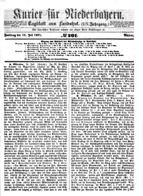 Kurier für Niederbayern Freitag 26. Juli 1861