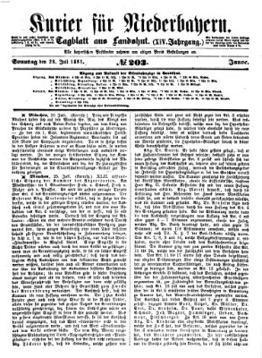 Kurier für Niederbayern Sonntag 28. Juli 1861