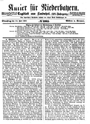 Kurier für Niederbayern Dienstag 30. Juli 1861