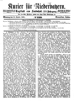 Kurier für Niederbayern Montag 16. September 1861