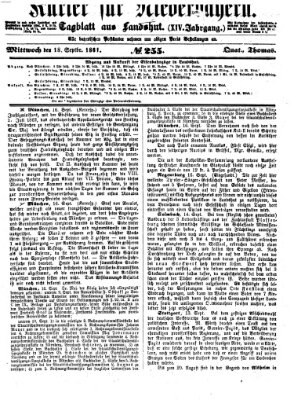 Kurier für Niederbayern Mittwoch 18. September 1861