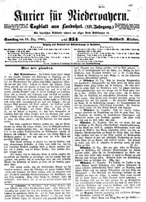 Kurier für Niederbayern Samstag 28. Dezember 1861