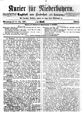 Kurier für Niederbayern Sonntag 29. Dezember 1861