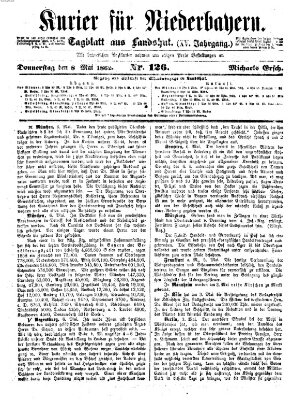 Kurier für Niederbayern Donnerstag 8. Mai 1862