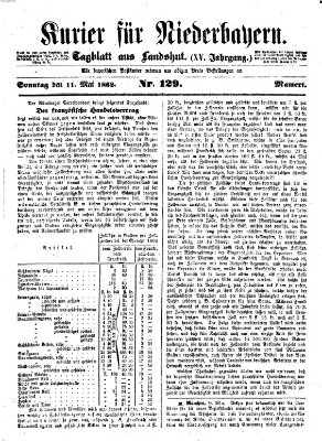 Kurier für Niederbayern Sonntag 11. Mai 1862