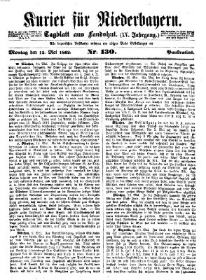 Kurier für Niederbayern Montag 12. Mai 1862