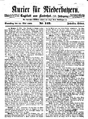 Kurier für Niederbayern Samstag 24. Mai 1862