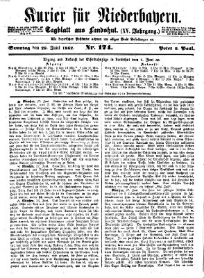 Kurier für Niederbayern Sonntag 29. Juni 1862