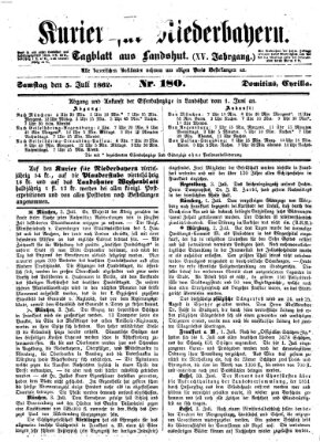 Kurier für Niederbayern Samstag 5. Juli 1862