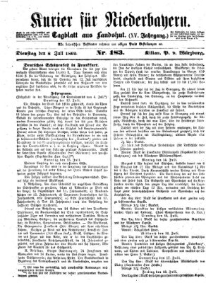 Kurier für Niederbayern Dienstag 8. Juli 1862