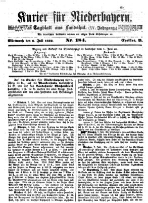 Kurier für Niederbayern Mittwoch 9. Juli 1862