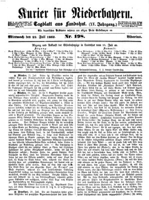 Kurier für Niederbayern Mittwoch 23. Juli 1862