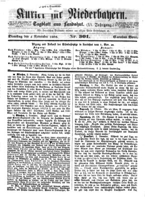 Kurier für Niederbayern Dienstag 4. November 1862