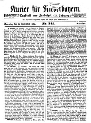 Kurier für Niederbayern Sonntag 14. Dezember 1862