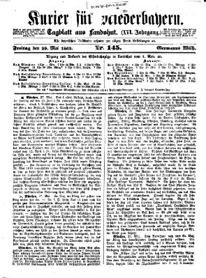 Kurier für Niederbayern Freitag 29. Mai 1863