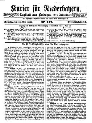 Kurier für Niederbayern Sonntag 31. Mai 1863