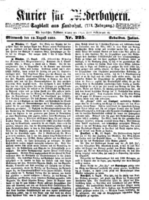 Kurier für Niederbayern Mittwoch 19. August 1863