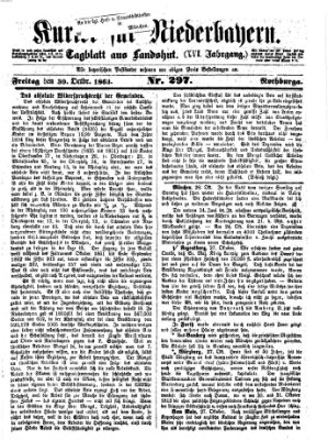 Kurier für Niederbayern Freitag 30. Oktober 1863