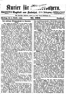 Kurier für Niederbayern Freitag 6. November 1863