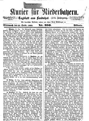 Kurier für Niederbayern Mittwoch 23. Dezember 1863