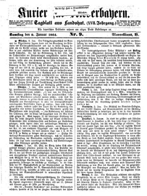 Kurier für Niederbayern Samstag 9. Januar 1864