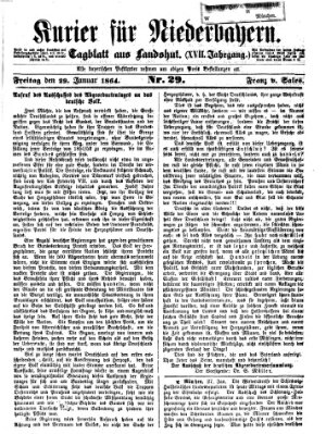 Kurier für Niederbayern Freitag 29. Januar 1864