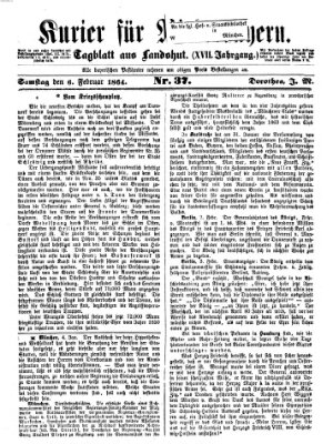 Kurier für Niederbayern Samstag 6. Februar 1864