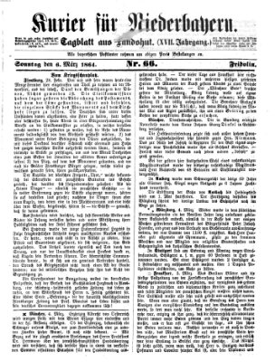 Kurier für Niederbayern Sonntag 6. März 1864