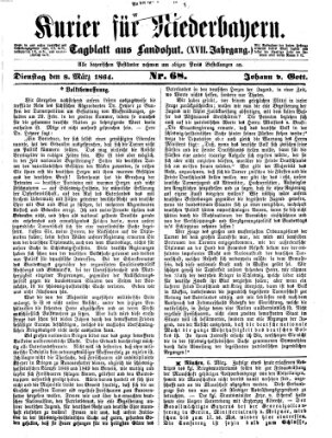 Kurier für Niederbayern Dienstag 8. März 1864