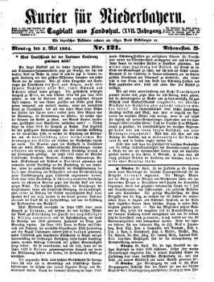 Kurier für Niederbayern Montag 2. Mai 1864