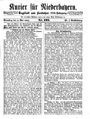 Kurier für Niederbayern Dienstag 3. Mai 1864