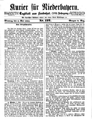 Kurier für Niederbayern Montag 9. Mai 1864