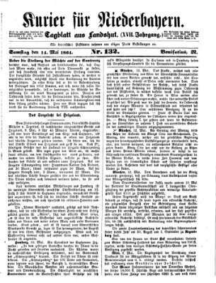 Kurier für Niederbayern Samstag 14. Mai 1864