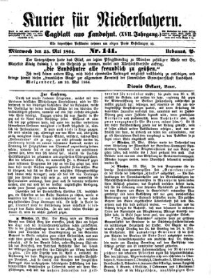 Kurier für Niederbayern Mittwoch 25. Mai 1864