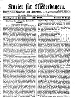 Kurier für Niederbayern Dienstag 14. Juni 1864