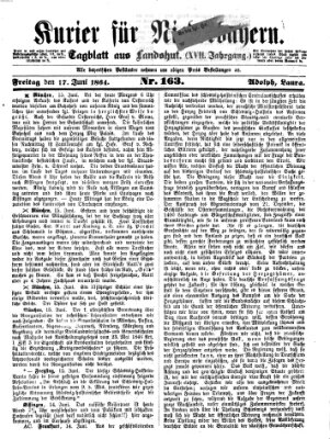 Kurier für Niederbayern Freitag 17. Juni 1864