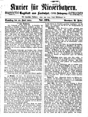 Kurier für Niederbayern Samstag 25. Juni 1864