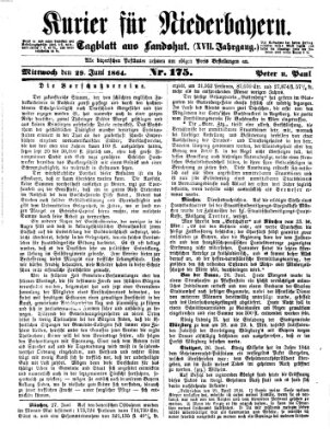 Kurier für Niederbayern Mittwoch 29. Juni 1864