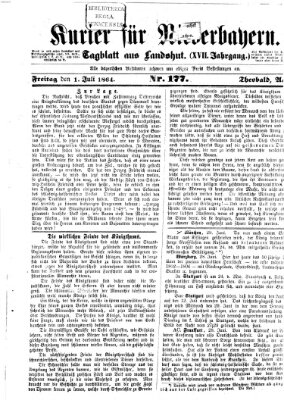 Kurier für Niederbayern Freitag 1. Juli 1864