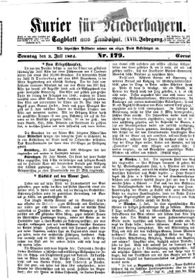 Kurier für Niederbayern Sonntag 3. Juli 1864